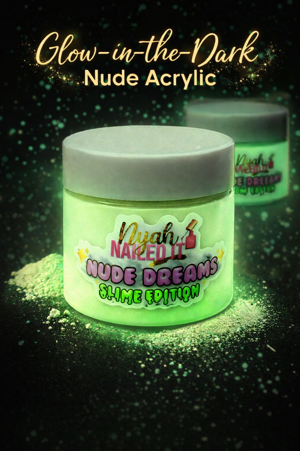 ✨ Nude Dreams – Slime Edition (Glow-in-the-Dark Nude Acrylic) ✨